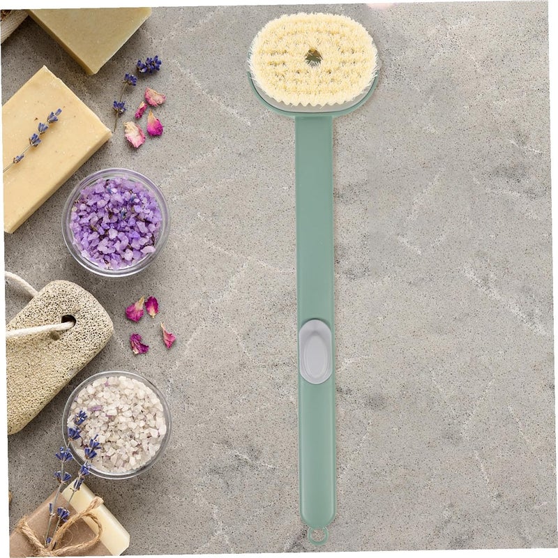 Uonlytech Long Handle Shower Brush Back Scrubber Bath Body Brush Green for Exfoliating and Deep Cleansing Suitable for Daily Bathing - Image 5
