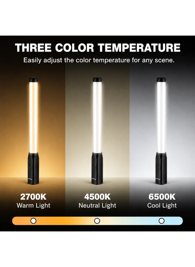 لاكوز مصباح LED قابل لإعادة الشحن، مزود بخاصية تعديل درجة حرارة اللون، بقوة 7 واط، محمول باليد، مزود بمنفذ شحن من النوع C، وبطارية بسعة 2000 مللي أمبير، مثالي للتصوير الفوتوغرافي وتسجيل الفيديو والمكياج. - Image 4