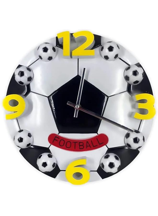 The Bros Home Brand Wall Clock Decor Sport Style Scores Goal Football Wall Clock Creative Living Room Mute Wall Quartz Clock Home Decoration 30cm - Image 1