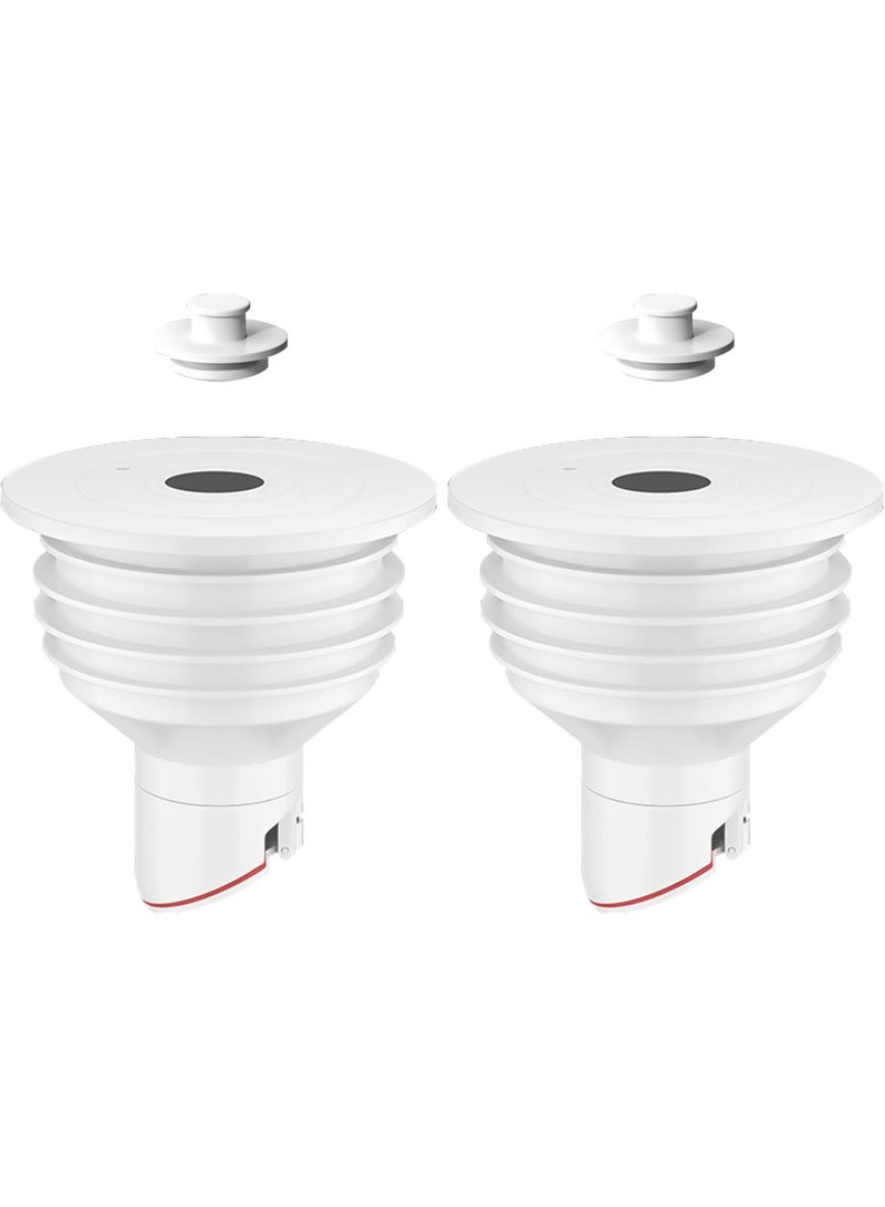 SOLARAE Washing Machine Drain Hose Seal, Drain Hose Sealing Plug, 2Pcs Silicone Anti-Odor Floor Drain Plug Sewer Pipe Seal Ring Sealing Cover, for Laundry Room Bathroom Kitchen Cleaning Tools (70-75mm) - Image 1