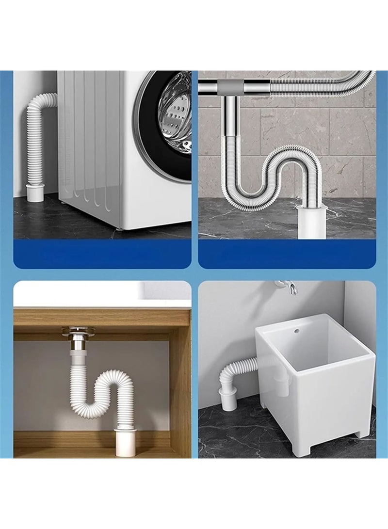 SOLARAE Washing Machine Drain Hose Seal, Drain Hose Sealing Plug, 2Pcs Silicone Anti-Odor Floor Drain Plug Sewer Pipe Seal Ring Sealing Cover, for Laundry Room Bathroom Kitchen Cleaning Tools (70-75mm) - Image 2