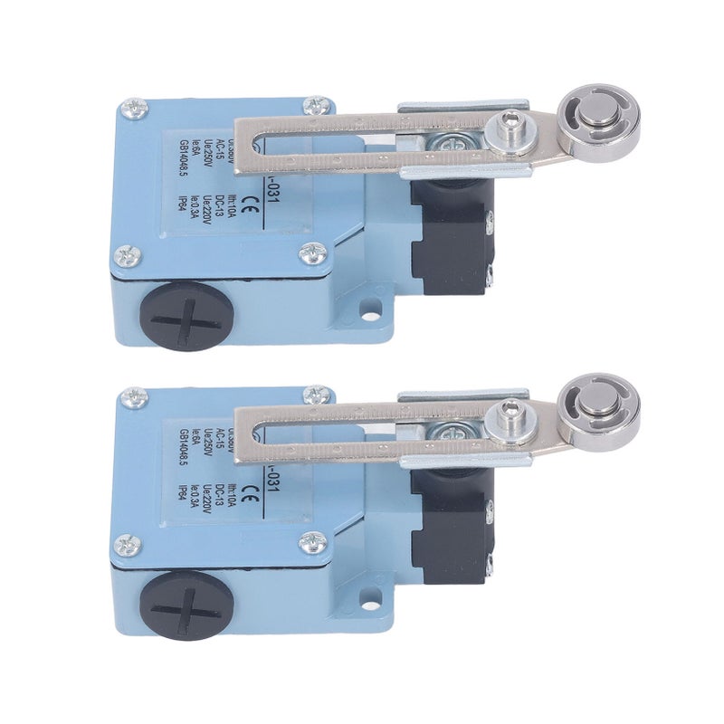 2Pcs Momentary Limit Switch Adjustable Roller Micro Limit Travel Switch for CNC Mill 3D Printer Plasma Cutter 250V 220V - Image 2