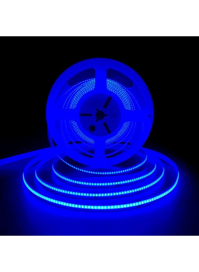 Gesto أضواء شريط LED نحاسية 5 متر مع سائق لأضواء السقف المعلق لتزيين المنزل، شريط ضوء LED بقدرة 25 واط مع 600 LED، أشرطة ضوء LED لخزائن المطبخ، شريط تحت الخزانة (أزرق) - Image 1