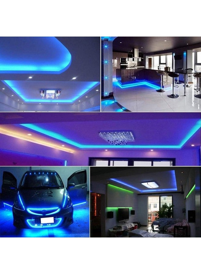 Gesto أضواء شريط LED نحاسية 5 متر مع سائق لأضواء السقف المعلق لتزيين المنزل، شريط ضوء LED بقدرة 25 واط مع 600 LED، أشرطة ضوء LED لخزائن المطبخ، شريط تحت الخزانة (أزرق) - Image 2