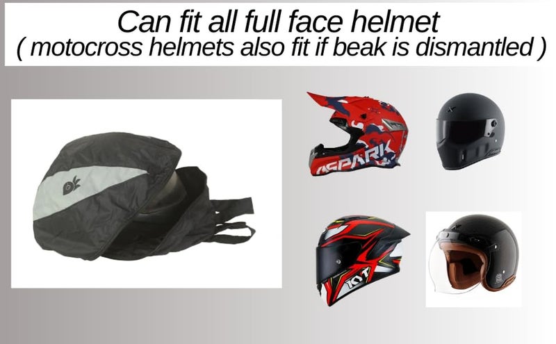 RiderZone Motorcycle Helmet Bag – Lightweight, Foldable Helmet Backpack with Zipper Closure – Converts Into Compact Pouch – Ideal for Full Face & Modular Helmets, Travel & Storage - Image 3