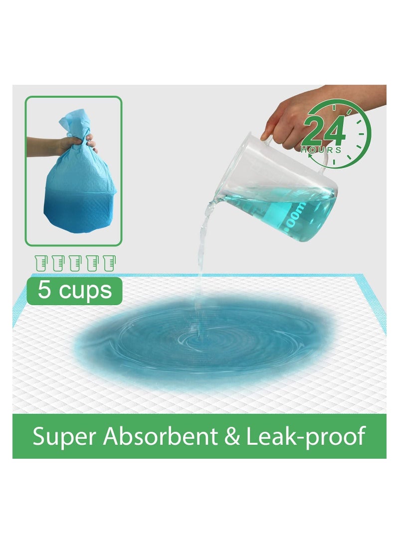 شيري ميديكال سابلاي 25 قطعة من وسادات التدريب للحيوانات الأليفة مقاس 60 سم × 60 سم وسادات فائقة الامتصاص من أجل الكلاب ، وسادات تدريب على النونية مقاومة للتسرب للحيوانات الأليفة والكلاب والقطط والأرانب و الطيور والعصافي - Image 3