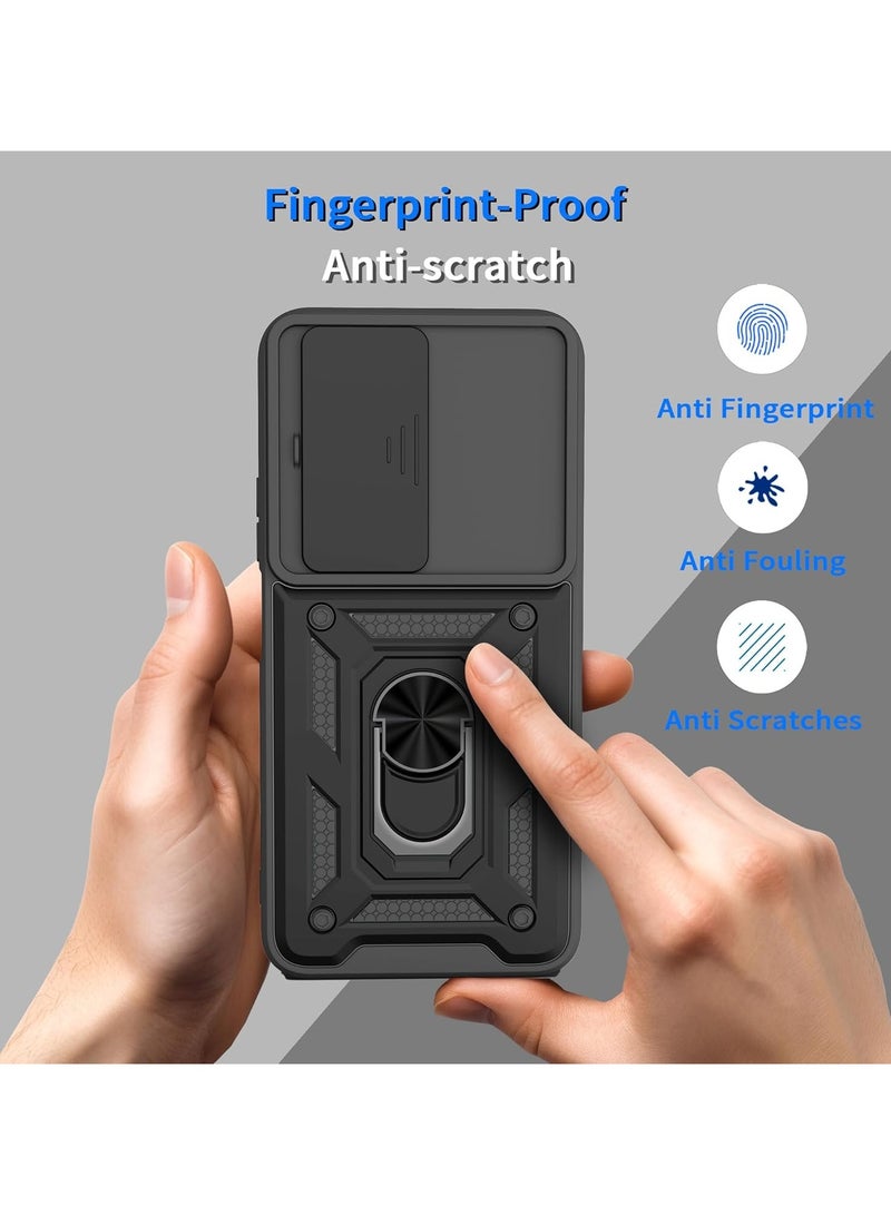 Fankalo Phone Cover for Xiaomi Redmi 15 5G with Slide Camera Cover Drop Protective Phone Case with Magnetic Car Mount Holder - Image 5