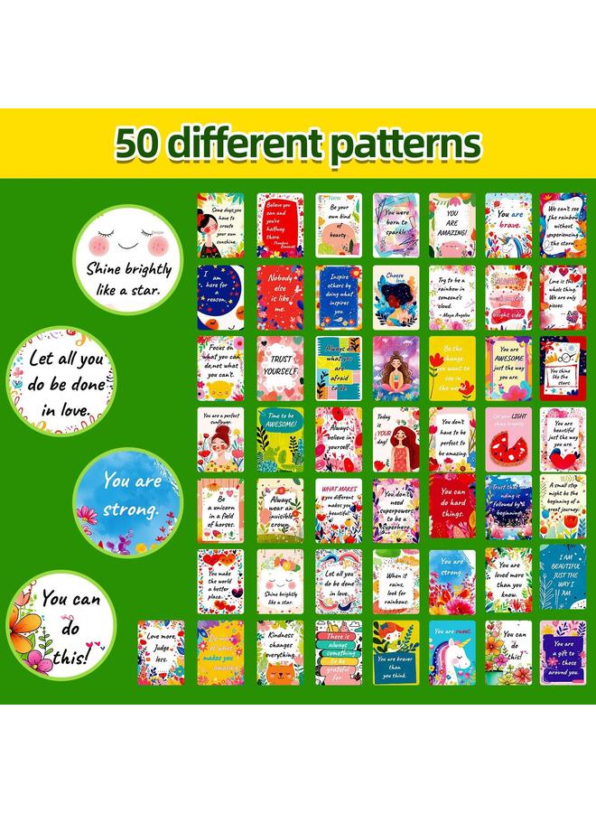 Bluejw Motivation Cards 50 All English Inspirational Phrases Cards Can Handwrite English Inspirational Quotes - Image 3