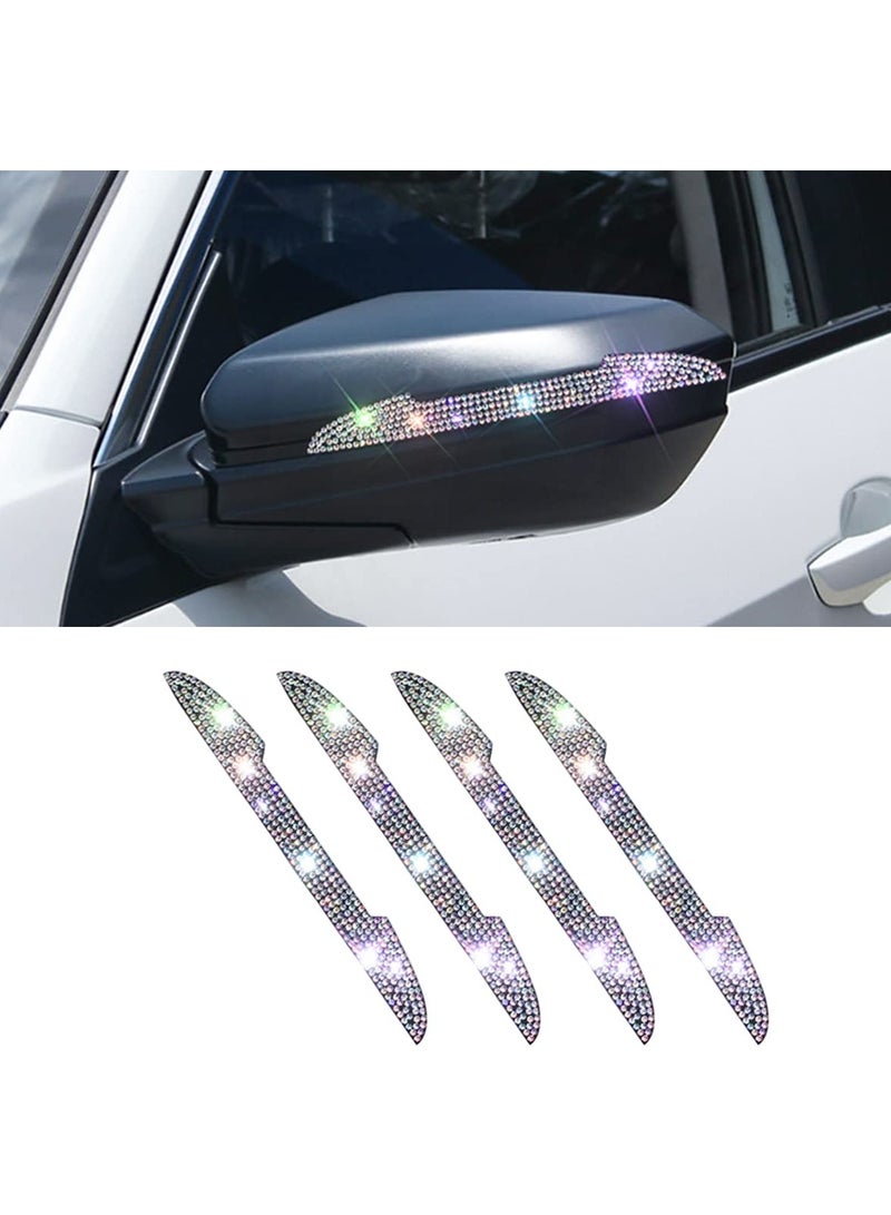 SYOSI Car Door Handle Scratch Protector, Car Door Handle Scratch Protector Car Door Edge Guards, Automotive Exterior Car Crystal Rhinestone Bling Car Accessories for All Cars, Multicolor - Image 2