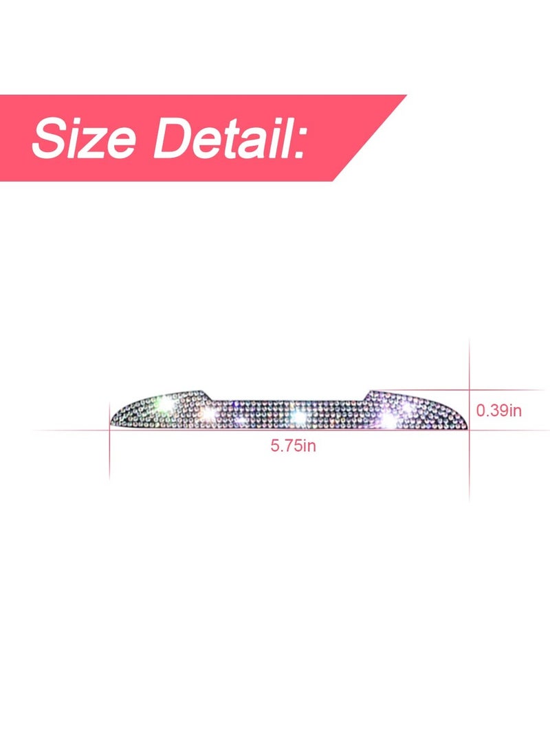 SYOSI Car Door Handle Scratch Protector, Car Door Handle Scratch Protector Car Door Edge Guards, Automotive Exterior Car Crystal Rhinestone Bling Car Accessories for All Cars, Multicolor - Image 3