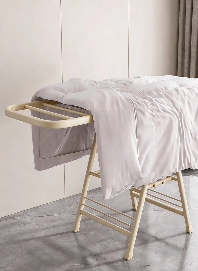 TaqwaMart Folding Clothes Rack with 4 Shoe Racks, Foldable Three-tier Clothes Rack, Independent Clothes Rack, 3-level Height Adjustment, Windproof, Suitable for Both Indoor and Outdoor Use, 170cm. - Image 5