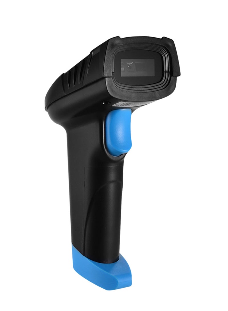 محمول باليد 1D 2D QR ماسح الباركود اللاسلكي قارئ الباركود مع قاعدة شحن USB وقاعدة شحن بطول 100 متر لمسافة نقل طويلة للسوبر ماركت ومتاجر التجزئة والمستودعات وشاشة الكمبيوتر للدفع عبر الهاتف المحمول - Image 3