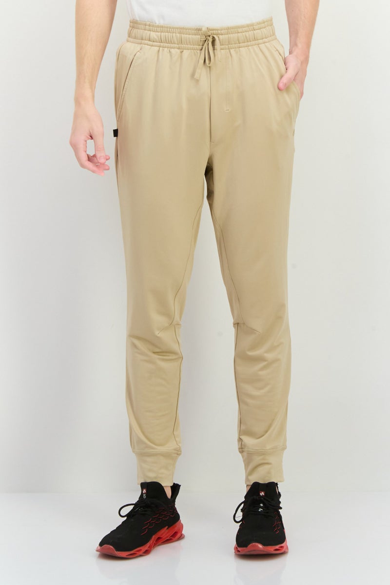 Gaiam Men Slim Fit Outdoor Sweatpants, Beige - Image 1