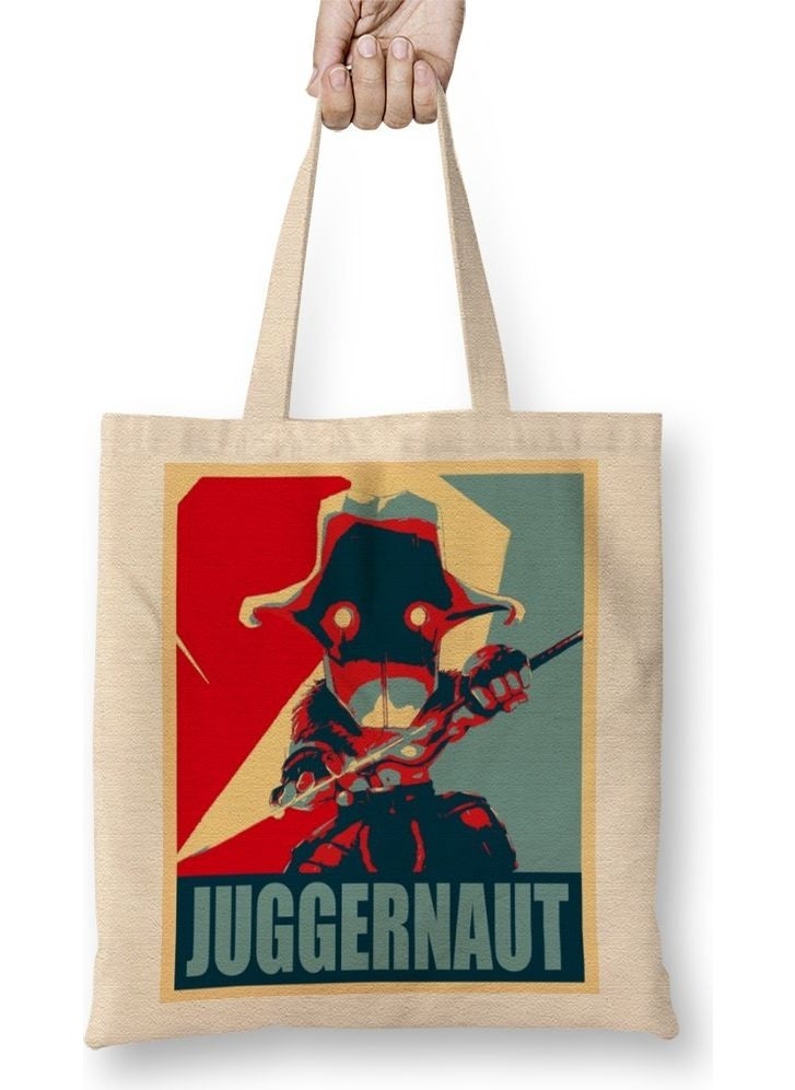Baskı Dükkanı Print Shop Dota 2 Juggernaut Chibi Tote Bag Long Handle 