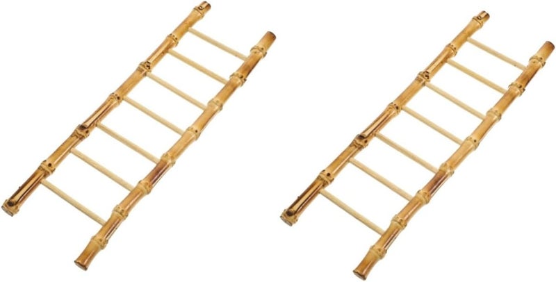 ARTIBETTER 2pcs Sashimi Decoration Dinnerware Plates Sushi Plate Ladder Decor Boat Serving Tray Dollhouse Ornament Japanese Plates Mat Mini Bamboo Platter - Image 1