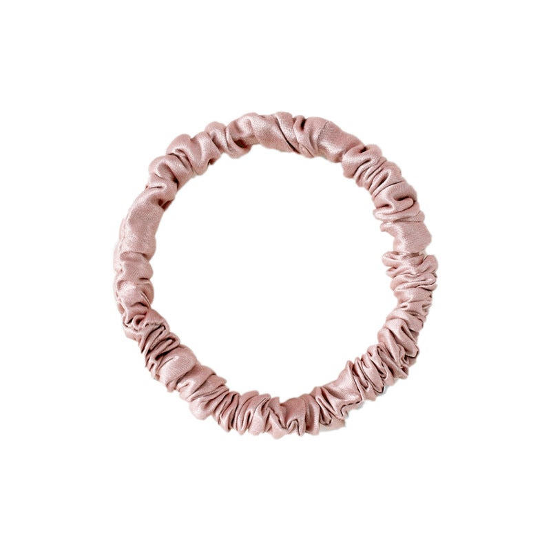 Generic 19mm Silk Hair Ties 100% Mulberry Scrunchies Lotus pollen