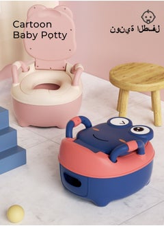 HiABsee Potty with Lid for Kids,Baby Potty Training Seat with Handles,Toddler Toilet with a Brush  - Image 3