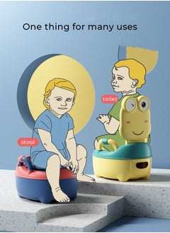 HiABsee Potty with Lid for Kids,Baby Potty Training Seat with Handles,Toddler Toilet with a Brush  - Image 5