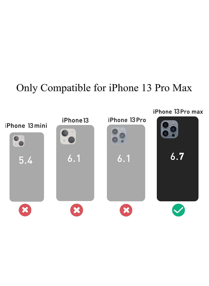 ten.tech TenTech Transparent cover with shockproof corners with card holder - card holder - heat-resistant polyurethane card holder for iPhone 13 Pro Max - transparent  - Image 2