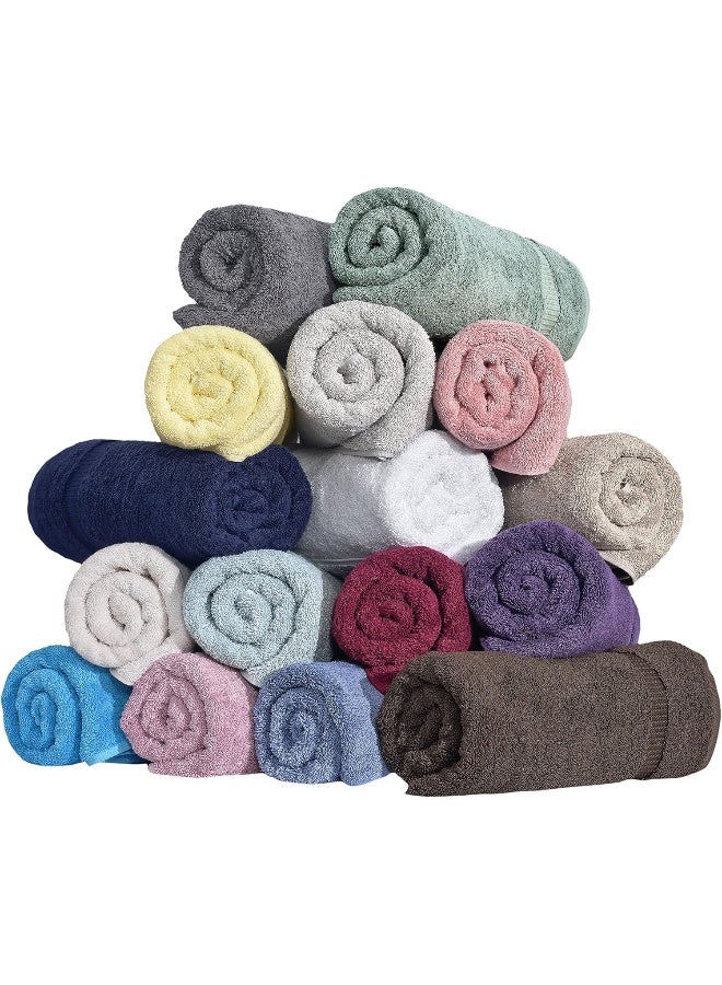 SALBAKOS  Luxury 6 Piece Towel Set 100 Turkish Cotton Quick Drying Highly Absorbent  Comfy Includes 2 Bath Towels 2 Hand Towels  2 Washcloths  Gray - Image 3