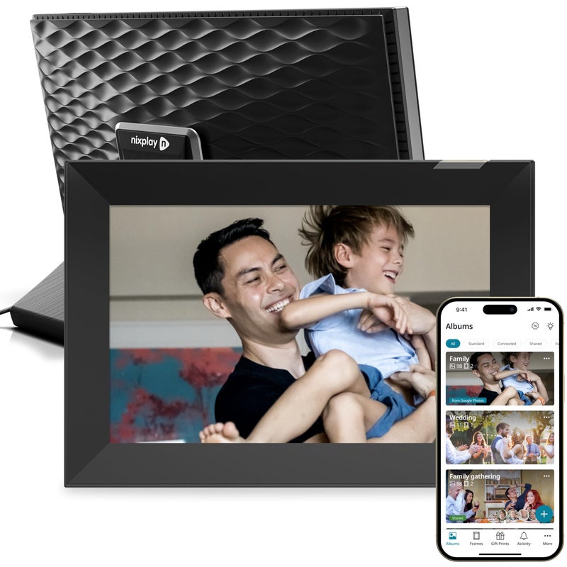 Nixplay Digital Touch Screen Picture Frame with WiFi 101 Photo Frame Connecting Families Friends BlackSilver