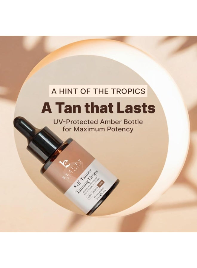 Beauty by Earth Self Tanning Drops for Face - USA Made with Organic & Natural Ingredients, Ultra Dark Face Tanning Drops to Add to Moisturizer, Self Tanner for Sunless Fake Tan & Natural Glow, Cruelty & Toxin Free - Image 4