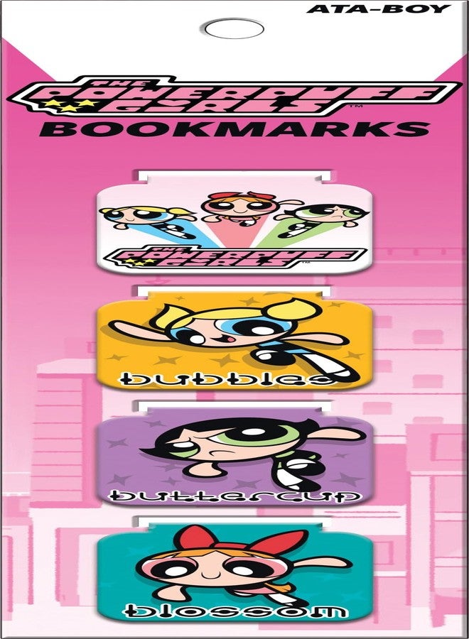 Ata-Boy Powerpuff Girls Set of Four Magnetic Bookmarks - Image 1