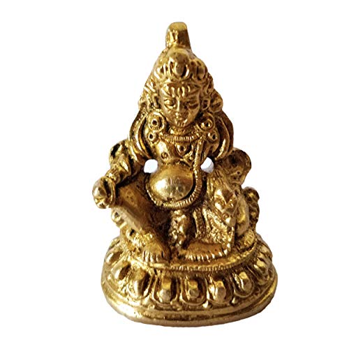 GURU JEE GURUJEE Brass Staue Shree Dhan Kuber Murti Religious Gift for Mandir Temple Puja - Image 5