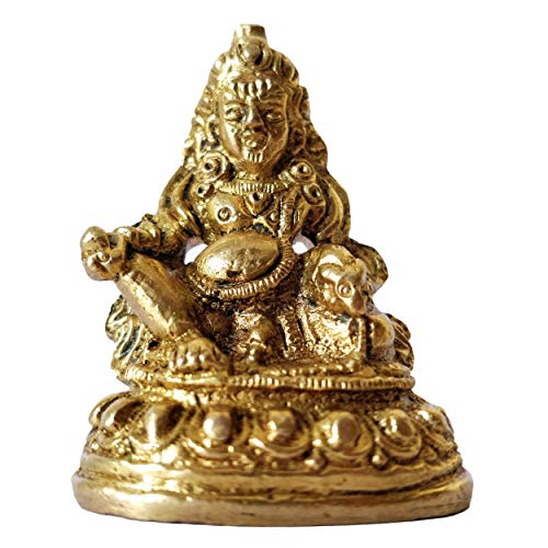 GURU JEE GURUJEE Brass Staue Shree Dhan Kuber Murti Religious Gift for Mandir Temple Puja - Image 4