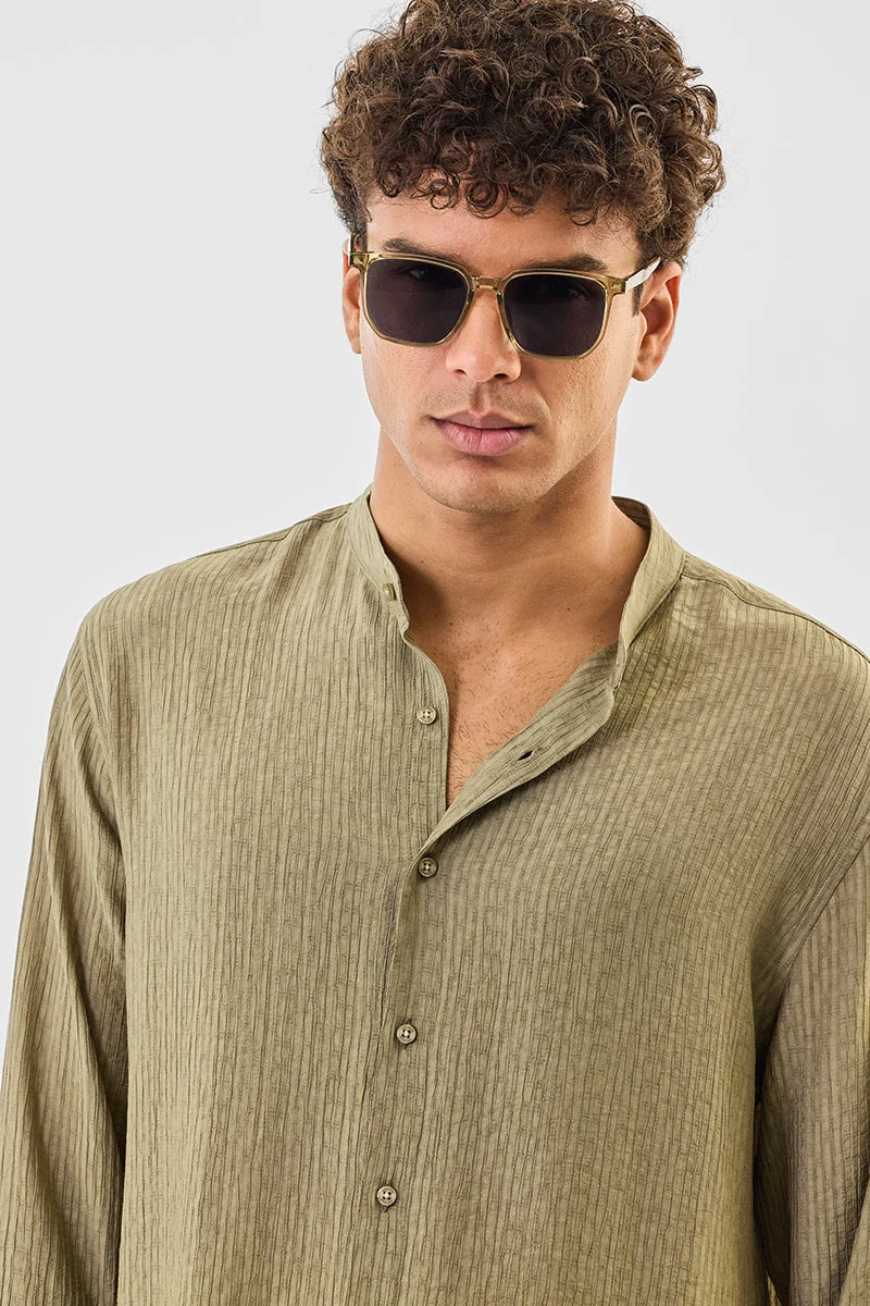 SNITCH Regular Fit Mandarin Shirt