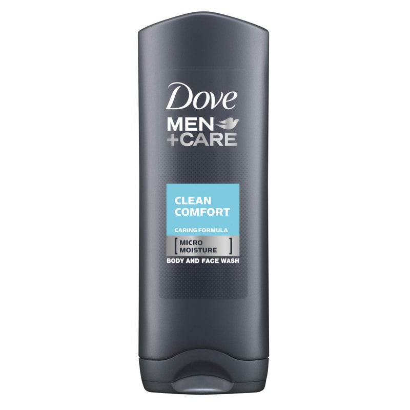 Dove Men Care Body & Face Wash, Clean Comfort - 13.5 Fl Oz / 400 mL X 6 Pack Case, Made in Germany - Image 2