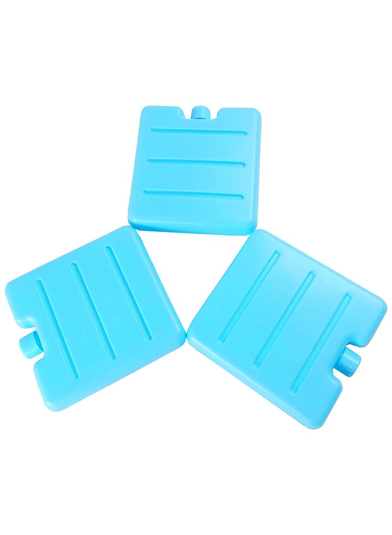 SOLARAE Ice blocks Ice Packs for Lunch Boxes Cooler Ice Packs Long Lasting Lunch Ice Packs Slim Reusable Cool Packs for Cooler Freezer Ice Packs Stackable Square Design Blue (Set of 4) - Image 4