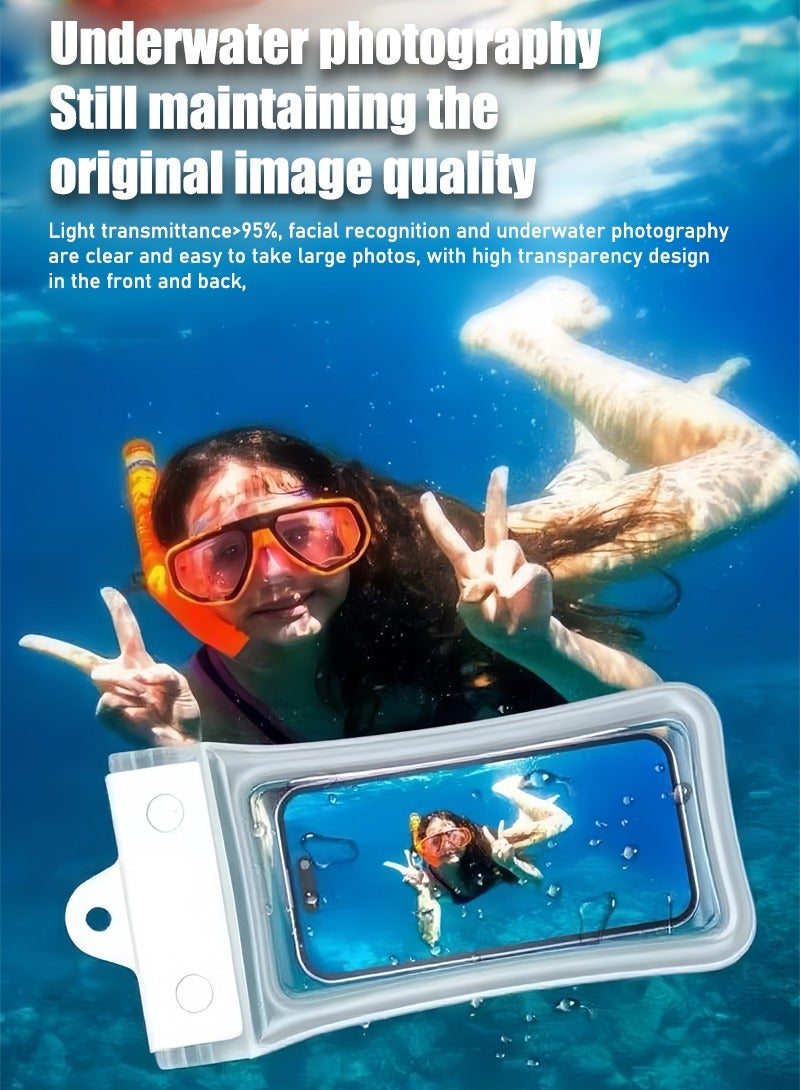Mobile phone waterproof bag, swimming diving drifting equipment, touch screen, water equipment mobile phone cover for taking pictures. - Image 4