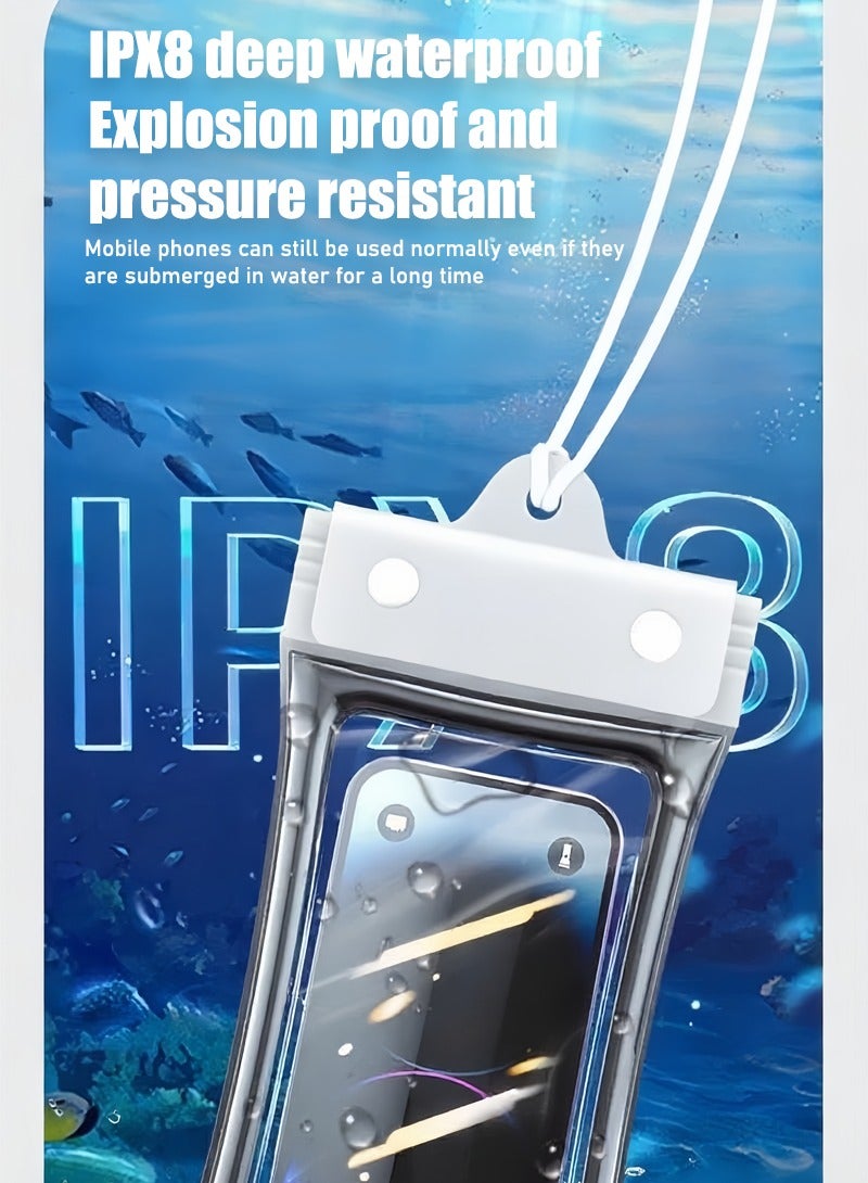 Mobile phone waterproof bag, swimming diving drifting equipment, touch screen, water equipment mobile phone cover for taking pictures. - Image 5