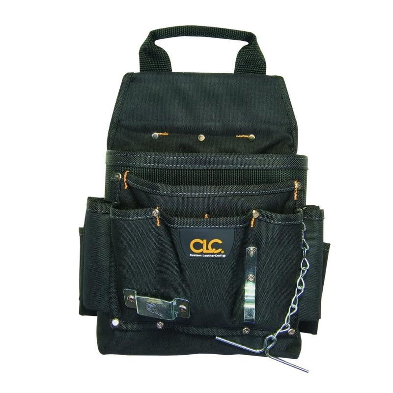 CLC Custom Leathercraft 5505 Professional Electricians Tool Pouch Ballistic Poly 12Pocket Black