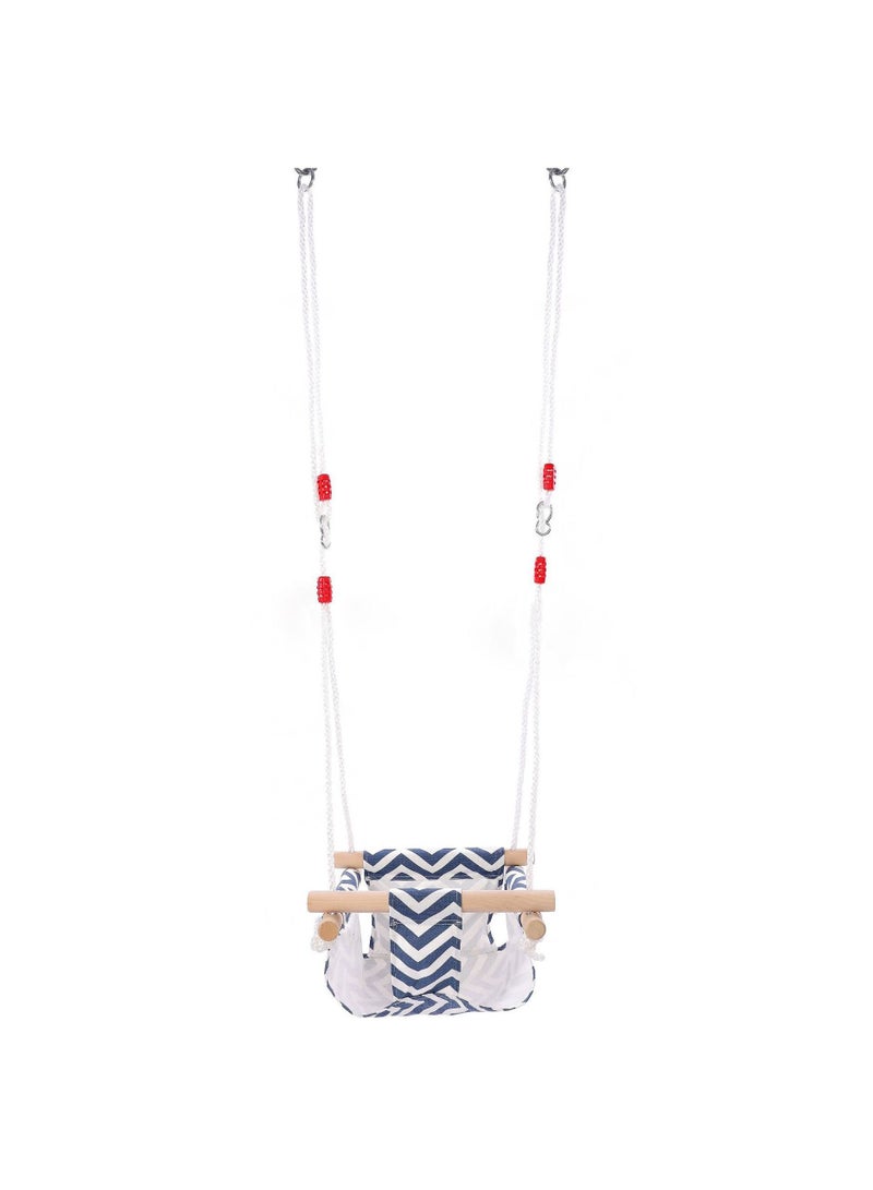 MIXDE Toddler Baby Hanging Swing Seat Secure Canvas Hammock Chair Installation Accessories Included - Image 1