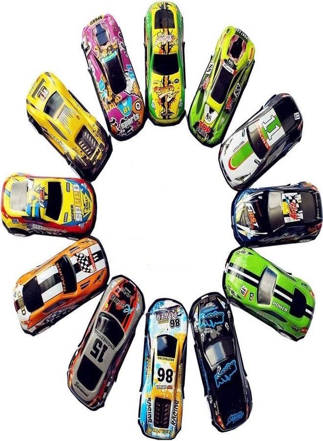 YBN Fun Metal Diecast Car, Unbreakable Mini Pull-Back Racing Vehicles for Kids, Durable Alloy Toy Cars, Birthday, Safe & Fun Play, Vibrant Colors, Indoor/Outdoor Adventure (10) - Image 1