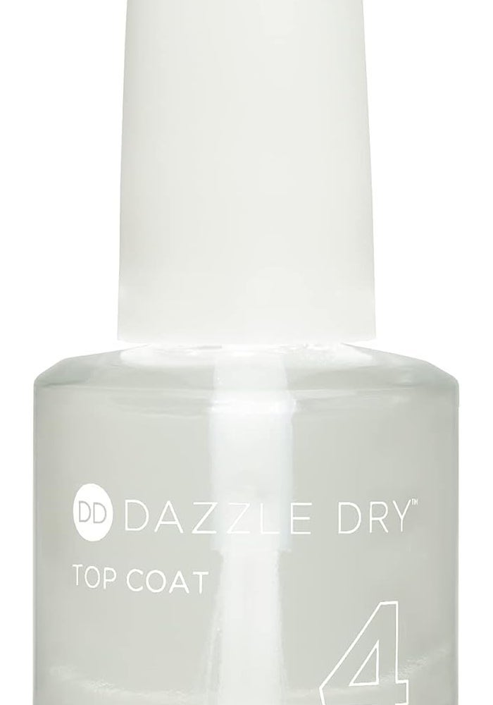 Dazzle Dry Step 4 Top Coat - Fast Drying Nail Polish, 0.5 oz (15 mL) - Image 1