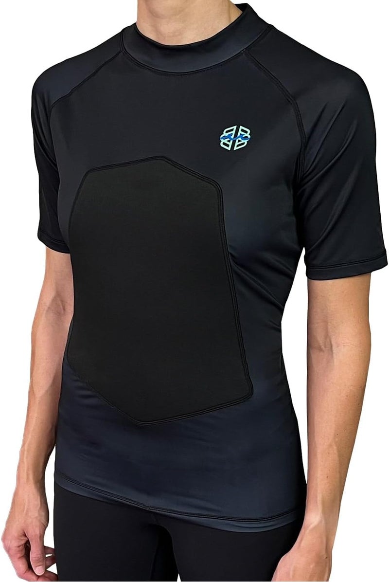 Ribby SPF 50+ Padded Rash Guard for Surfing, Boogie, Scuba - Image 3