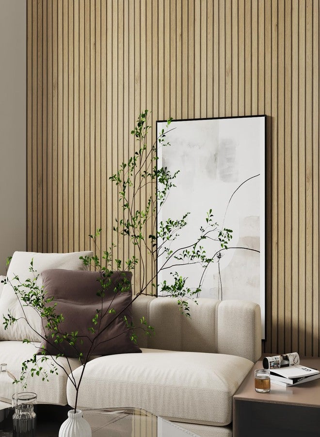 Livelynine Slats Wood Wallpaper Peel and Stick Removable Natural Wood Contact Paper Peel & Stick Accent Wall Vinyl Beadboard Paneling Faux Wood Slat Wall Panel Wallpaper for Bedroom Bathroom 15.8x78.8 - Image 3