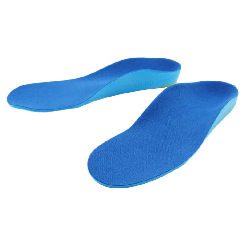 Non Slip Flatfoot Orthotic Insoles with Arch Support for Boys Blue Size 1 - Image 2