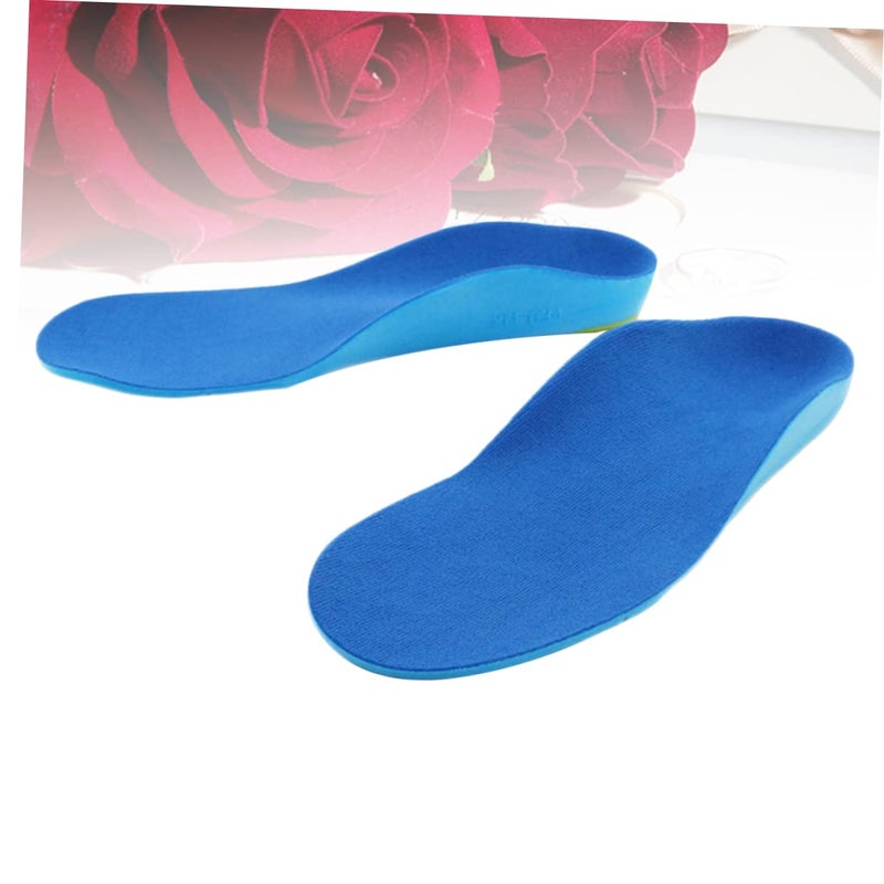 Non Slip Flatfoot Orthotic Insoles with Arch Support for Boys Blue Size 1 - Image 5