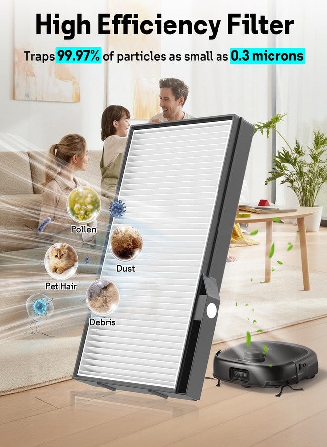 طقم قطع غيار ليمون E25 E28 مكون من 12 قطعة، متوافق مع مكنسة يوفي E28 / E25 أومني الروبوتية، يتضمن قطع غيار E25، وحقيبتي غبار، و4 فرش جانبية، وفرشاة دوارة، وممسحة دوارة، وفلترين، وفرشاة تنظيف. - Image 3