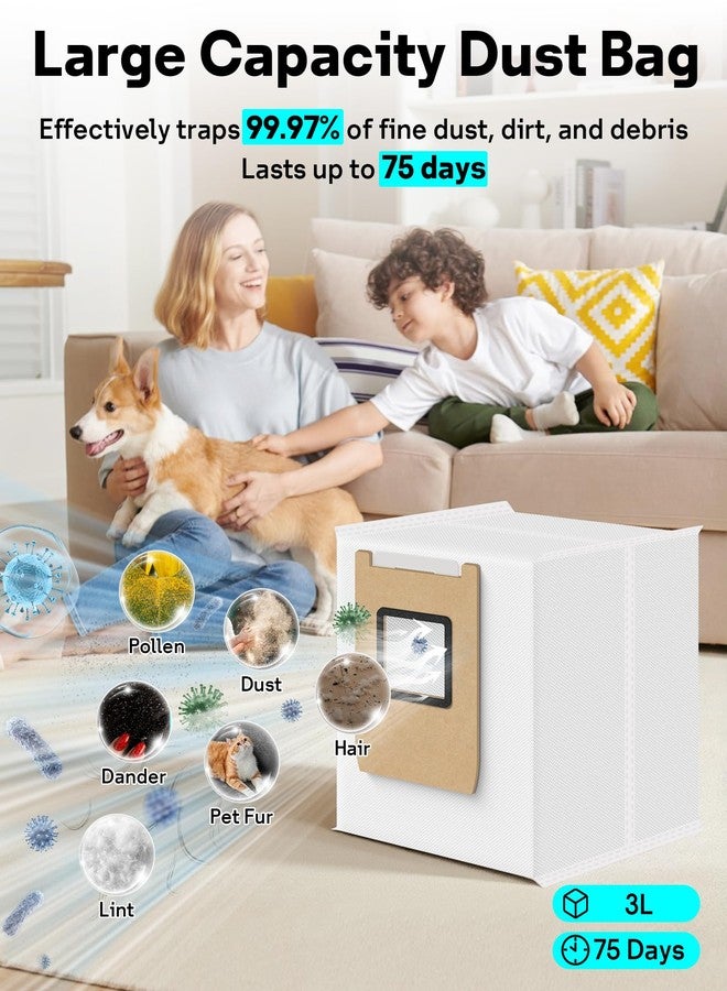 طقم قطع غيار ليمون E25 E28 مكون من 12 قطعة، متوافق مع مكنسة يوفي E28 / E25 أومني الروبوتية، يتضمن قطع غيار E25، وحقيبتي غبار، و4 فرش جانبية، وفرشاة دوارة، وممسحة دوارة، وفلترين، وفرشاة تنظيف. - Image 4