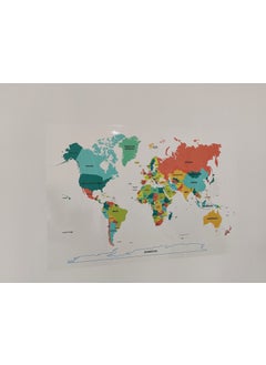 Static Paper World Map Special Print 95 x 150 cm
