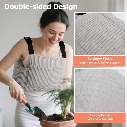 RoamReady Mastectomy Pillows, Post Mastectomy Must Haves, Hysterectomy Pillow Lumpectomy Recovery Supplies, Breast Surgery Pillow, Gifts for Women Help for Recovery and Rest, Gray - Image 4