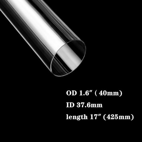 JoyTube PC Plastic Pipe Rigid Round Tube 1640mm OD x 15376mm 17425mm Length DIY Chemical Resistant High Impact Polycarbonate Tubing for Lighting Mechanical equipment containers 1 Pcs - Image 3