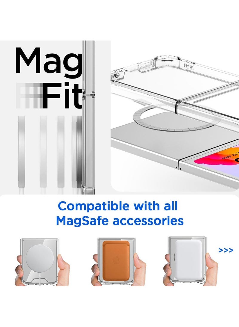 DUSALA Case for Samsung Galaxy Z Flip 6 Clear Case,Compatible with MagSafe Transparent Shockproof Protection Yellowing Resistant Magnetic Phone Case for Galaxy Z Flip 6 5G - Image 2
