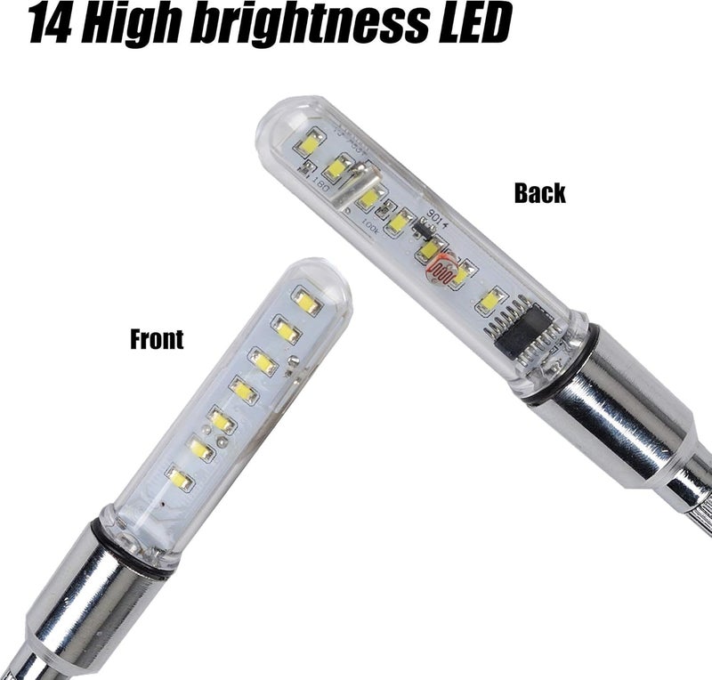 DAWAY A08 Bike Tire Valve Stem Light - LED Waterproof Bicycle Wheel Lights Neon Flashing Lamp Glow in The Dark Cool Safe Accessories, 1 Pack/ 2 Pack - Image 4