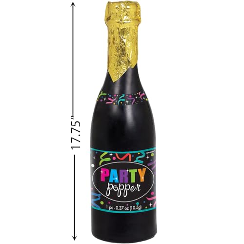 Amscan Champagne Bottle Party Plastic Confetti Popper - 12.75", 1 Piece | Perfect for Surprise Celebrations - Image 2